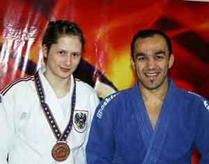 Magda Krssakova mit Trainer Amjad Karimian